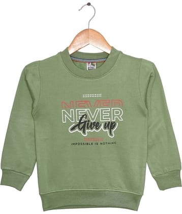 Golu Molu Pack of 1 Boys Fleece Sweatshirt ( Mint Green )