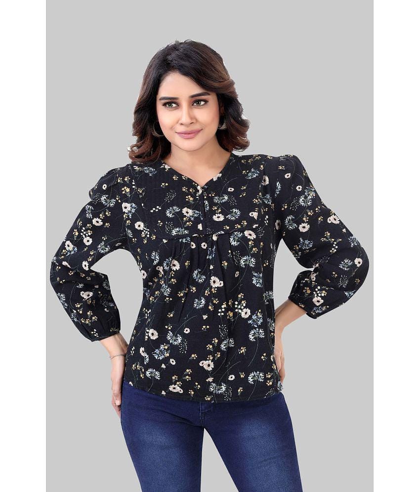 JVNINE - Black Cotton Women's A-Line Top ( Pack of 1 ) - None