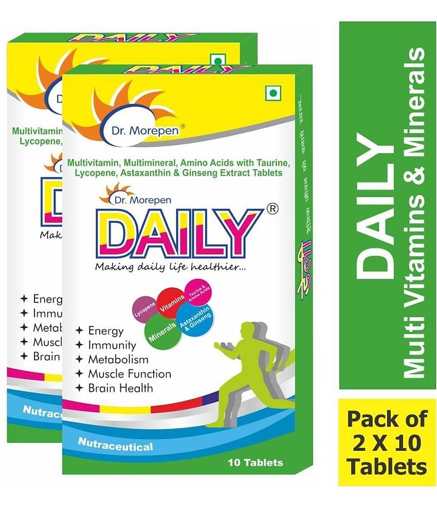 Dr. Morepen Daily Multivitamin & Mineral Tablets 60 gm Multivitamins Tablets Pack of 2