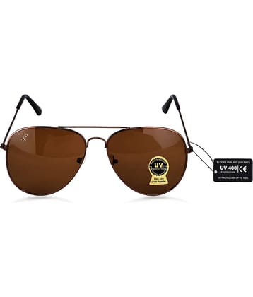 PIRASO Brown Pilot Sunglasses ( Pack of 1 )