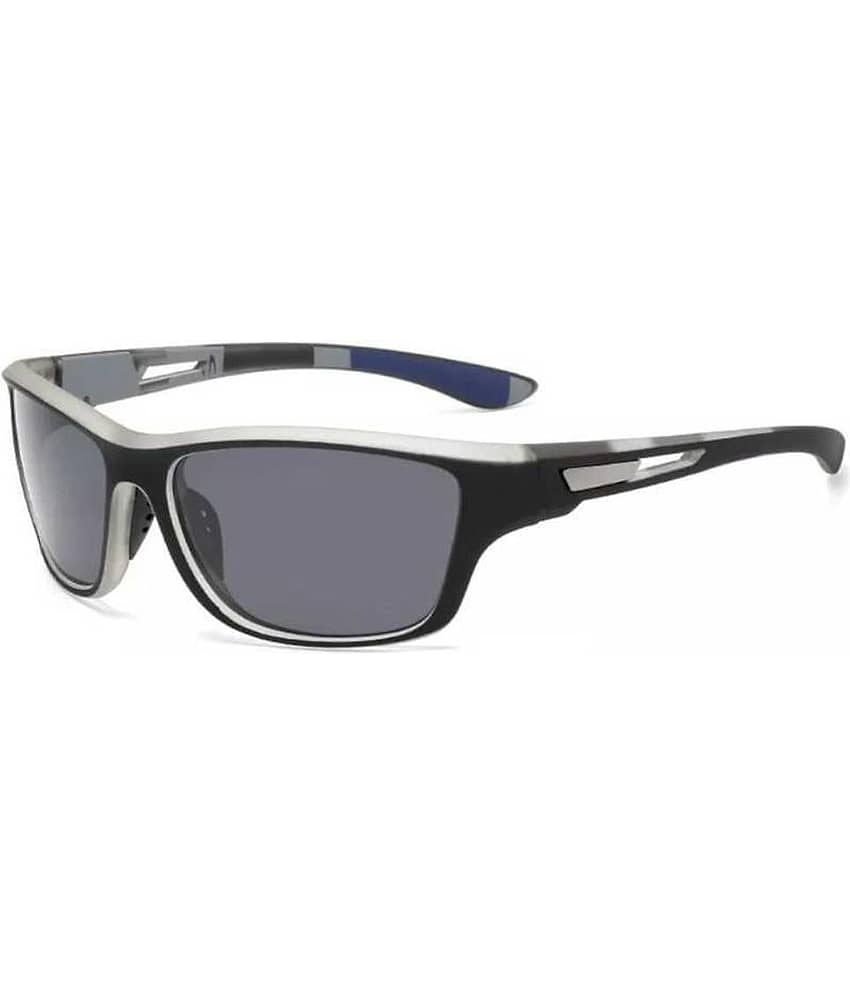 PIRASO Black Square Sunglasses ( Pack of 1 )