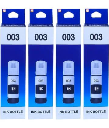 zokio 003 EPS0N L3150 Black Pack of 4 Cartridge for EPS0N InkJet Printers