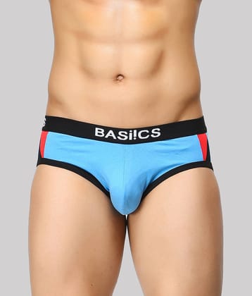 BASIICS By La Intimo Pack of 1 Spandex Briefs For Men's ( Blue )