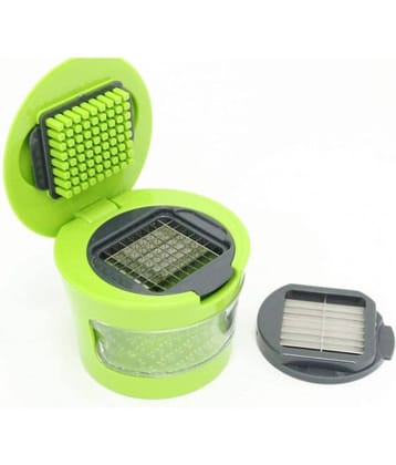 GKBOSS Green Plastic Mannual Chopper 300 ml ( Pack of 1 )