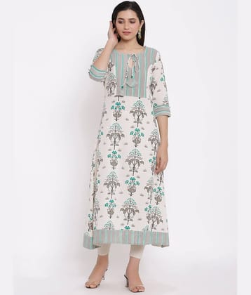 FabbibaPrints - Multicolor Cotton Women's Flared Kurti