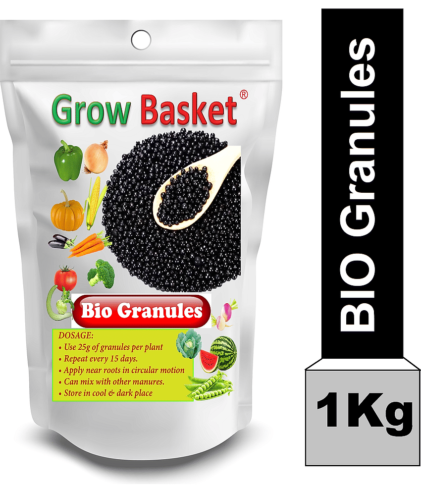 BIO GRANULES Organic Plant Booster | Seaweed Fertilizer Enriched with Humic, Amino & Fulvic Acids | Perfect for Indoor Plants, Balcony Gardens, Kitchen Garden & Lawns | Non-Toxic & Pet-Friendly