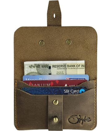 Style 98 Leather Brown Formal Short Wallet