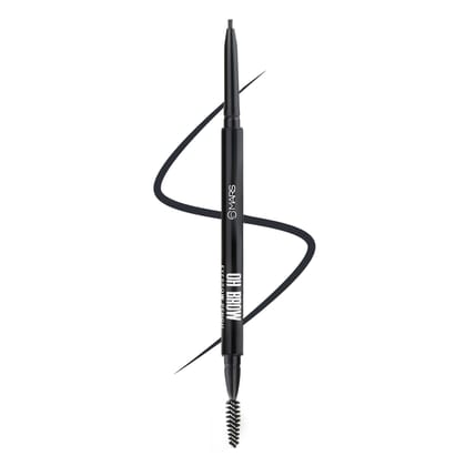 MARS Oh Brow Dual-Ended Eyebrow Pencil With Spoolie 0.1g - Black