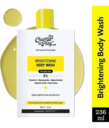 Chemist at Play Brightening Body Wash with 3% Vitamin C & Niacinamide Shower Gel, 236 ml
