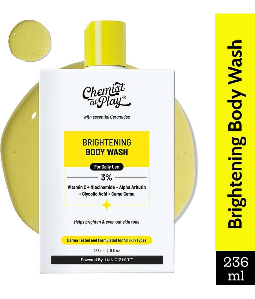 Chemist at Play Brightening Body Wash with 3% Vitamin C & Niacinamide Shower Gel, 236 ml