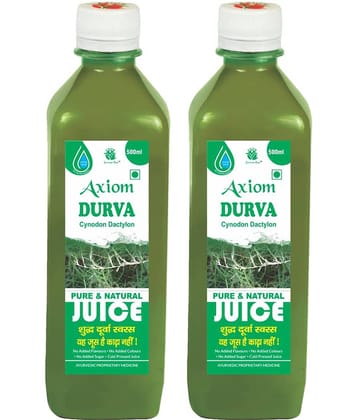 Axiom Shavet Durva Juice 500ml (Pack of 2)|100% Natural WHO-GLP,GMP,ISO Certified Product