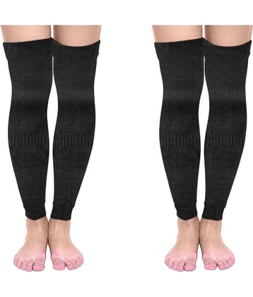 Infispace Pack of 1 Unisex Woollen Leg Warmer ( Black )