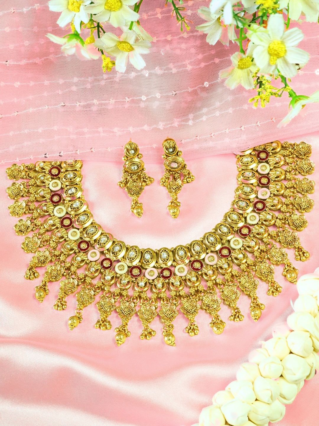 High Defined Royal Meenakari Necklace Set