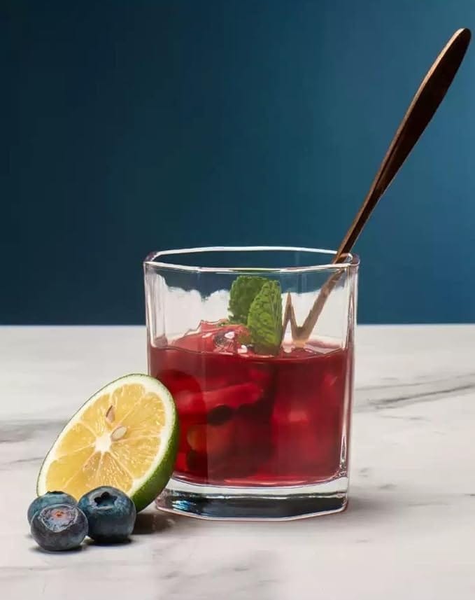 Hexa Whiskey Glass | 300 ML | Brandy Wine Glasses | Perfect Drinking for Bourbon, Whisky, Scotch, Cocktails, Vodka, Rum |