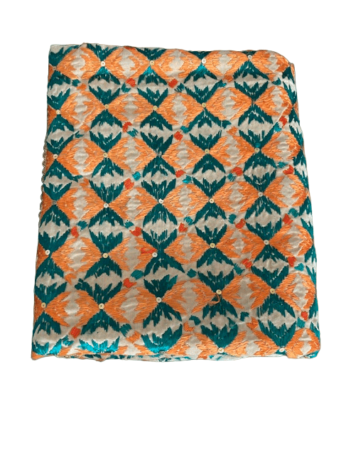 Pure Hand Embroidered Cotton dupatta 