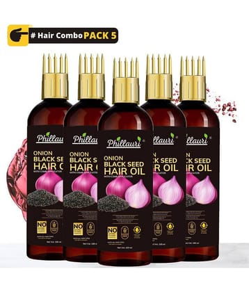 Phillauri - Hair Growth Onion Oil 500 ml ( Pack of 5 )