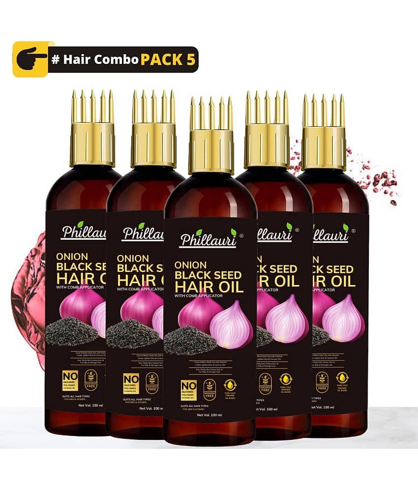 Phillauri - Hair Growth Onion Oil 500 ml ( Pack of 5 )