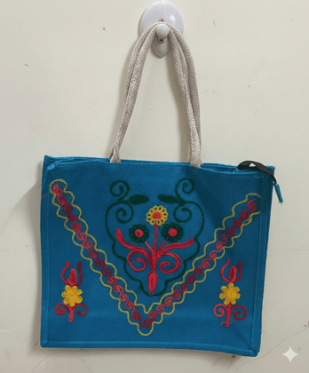 Baggz And Baggz Royal Blue Premium Jute Bag with Butterfly Design (Free Size) | Eco-Friendly & Durable | Return Gifts & Celebrations Baggz And Baggz Royal Blue Premium Jute Bag with Butterfly Design (Free Size) | Eco-Friendly & Durable | Return Gifts & Celebrations