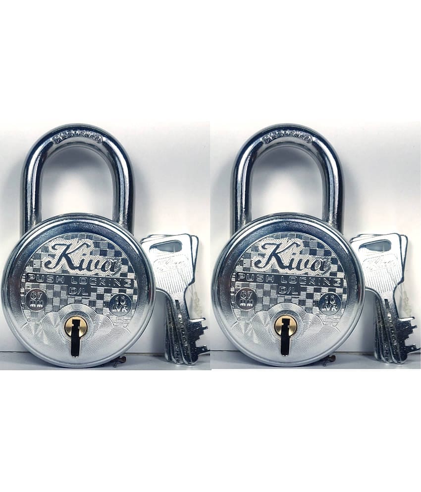 Kiva Push Padlock 67mm (Pack of 2 Pieces)