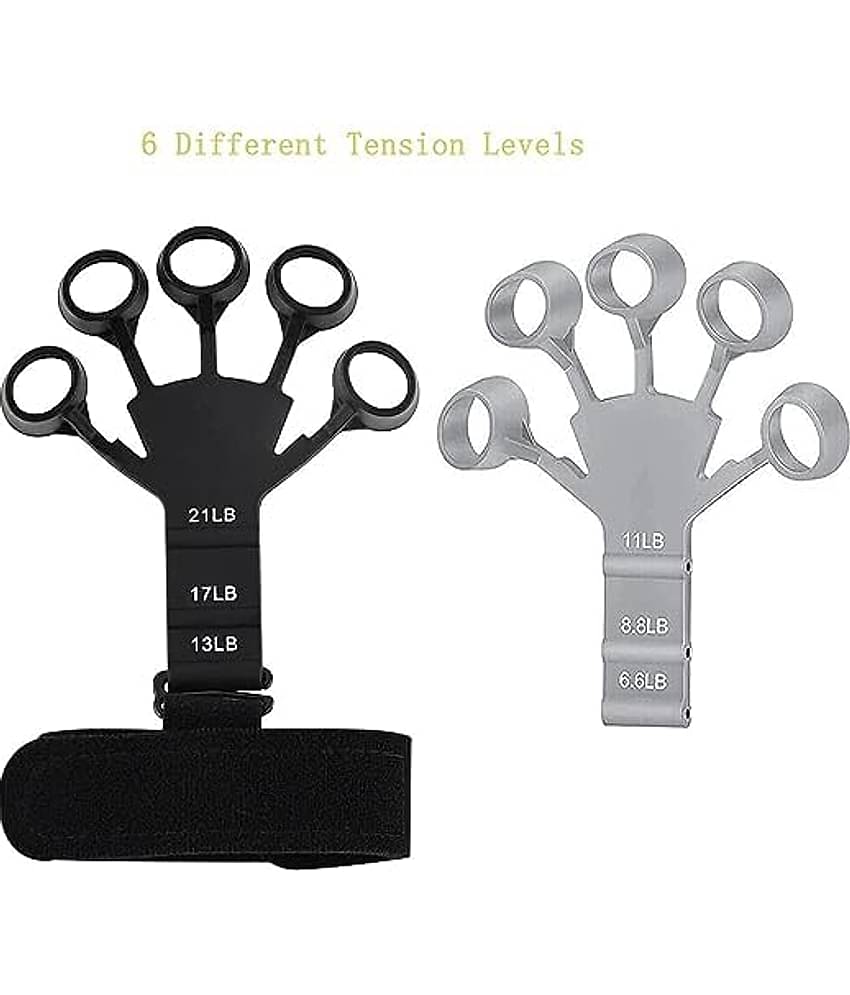 New Grip Strength Trainer, Finger Strengthener, Gripster Exerciser & Hand Strengthener, Hand Grips for Strength Training, Gripper Strengthening Equipment for Therapy, (Pack of 2)