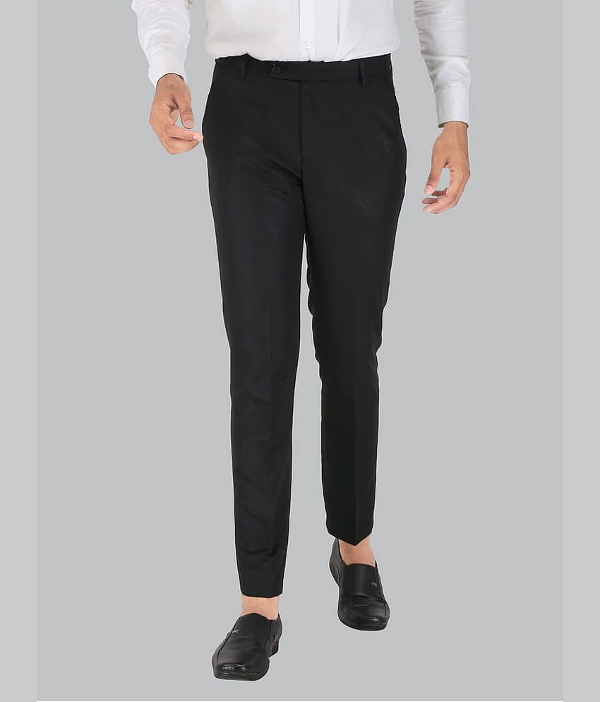 CLARE&CLARA Black Regular Formal Trouser ( Pack of 1 )