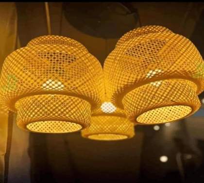 Bamboo LampShades 3 Layers 12 inch 