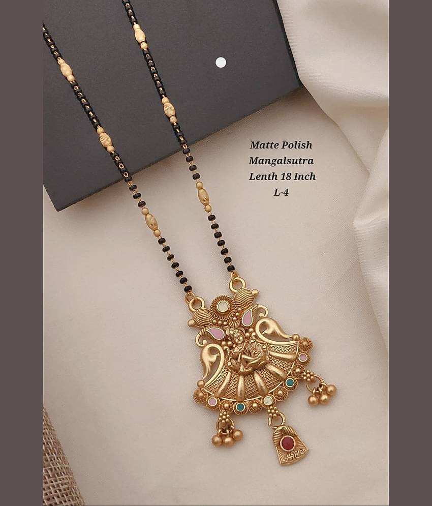 Shivay Fashion Golden Mangalsutra ( Pack of 1 )