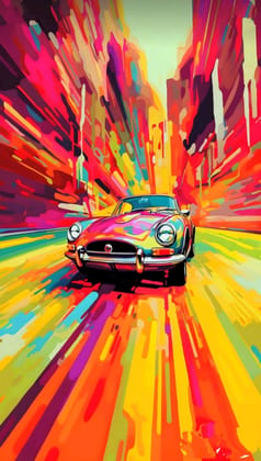Vintage Car Canvas WallArt