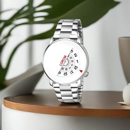 LOREM White Attrective Analog Watch for Men LR106-UF LOREM White Attrective Analog Watch for Men LR106-UF
