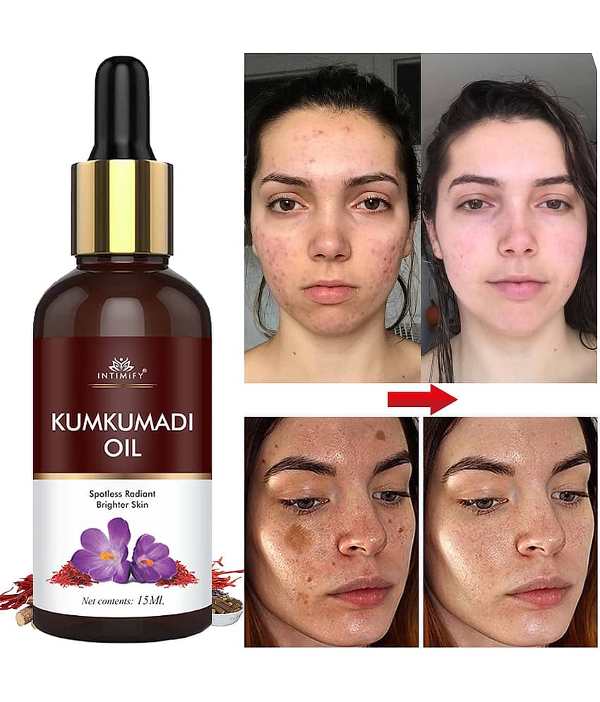 Intimify Kumkumadi Oil, Kumkumadi Face Oil For Skin Brightening, Skin Whitening, 30 Ml