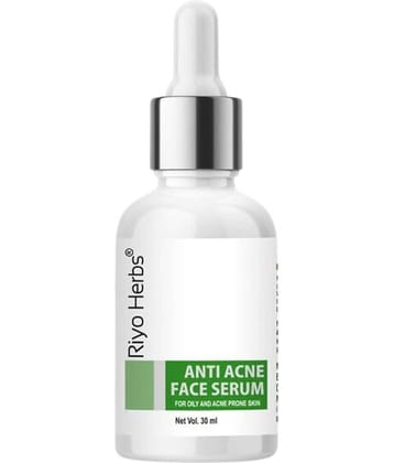 Riyo Herbs Anti Acne Face Serum | With Aloe Vera, Clove Oil & Neem Extract - 30ml