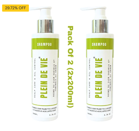 Oil Control And Scalp Care Shampoo | Premature Greying | Detoxify | For Men & Women | 200ml Pack of 2