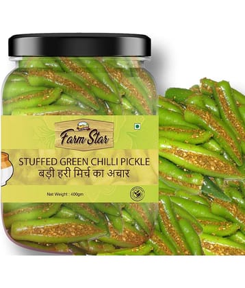 Farm Star Stuffed Green Chilli Vegetable Pickle 400 g