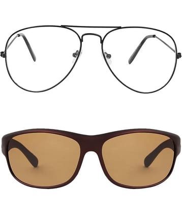 Kanny Devis - Black Pilot Sunglasses ( Pack of 2 )