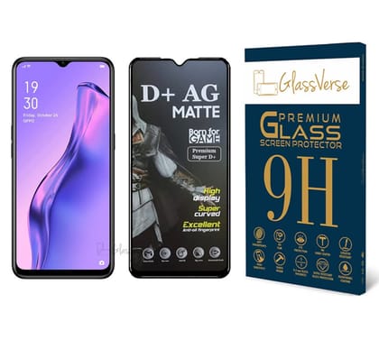 GlassVerse D+ Tempered Glass Matte Screen Protector With 18H Hardness For Oppo A31 Smartphone(Pack Of 1) With Free Installation Kit. Full Screen Coverage. If Received Damaged-6.52 Inch GlassVerse D+ Tempered Glass Matte Screen Protector With 18H Hardness