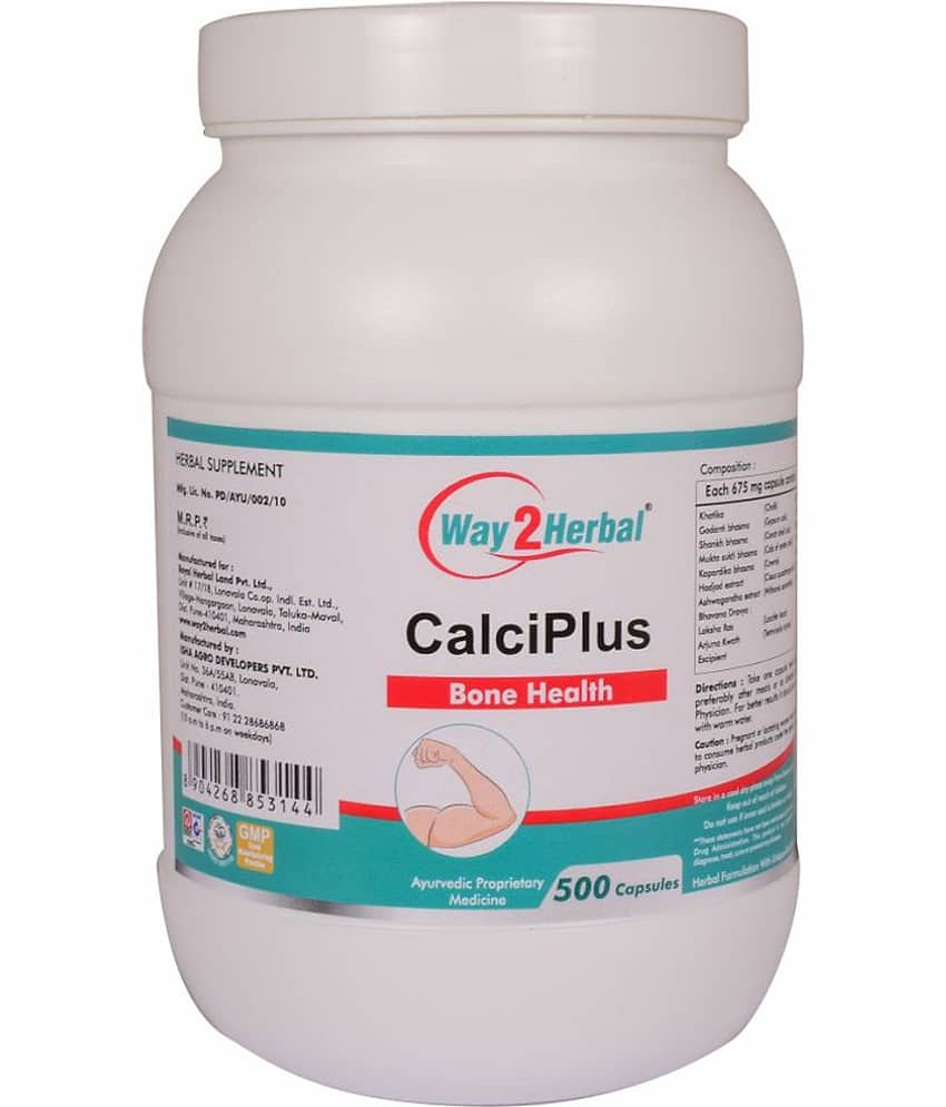 Way2Herbal Calciplus Capsule 500 No.S Pack of 1