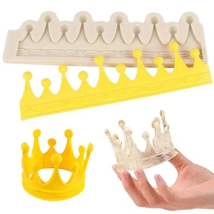 3D Crown Silicone Fondant Gum Paste Mould