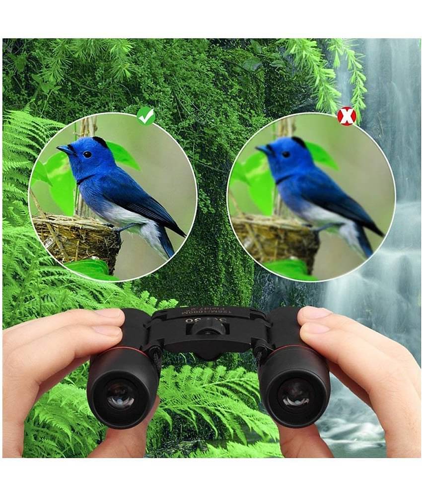 SUKURA Day Night Zoomable Dual Focus Optical Folding 30X60 Mini Binoculars