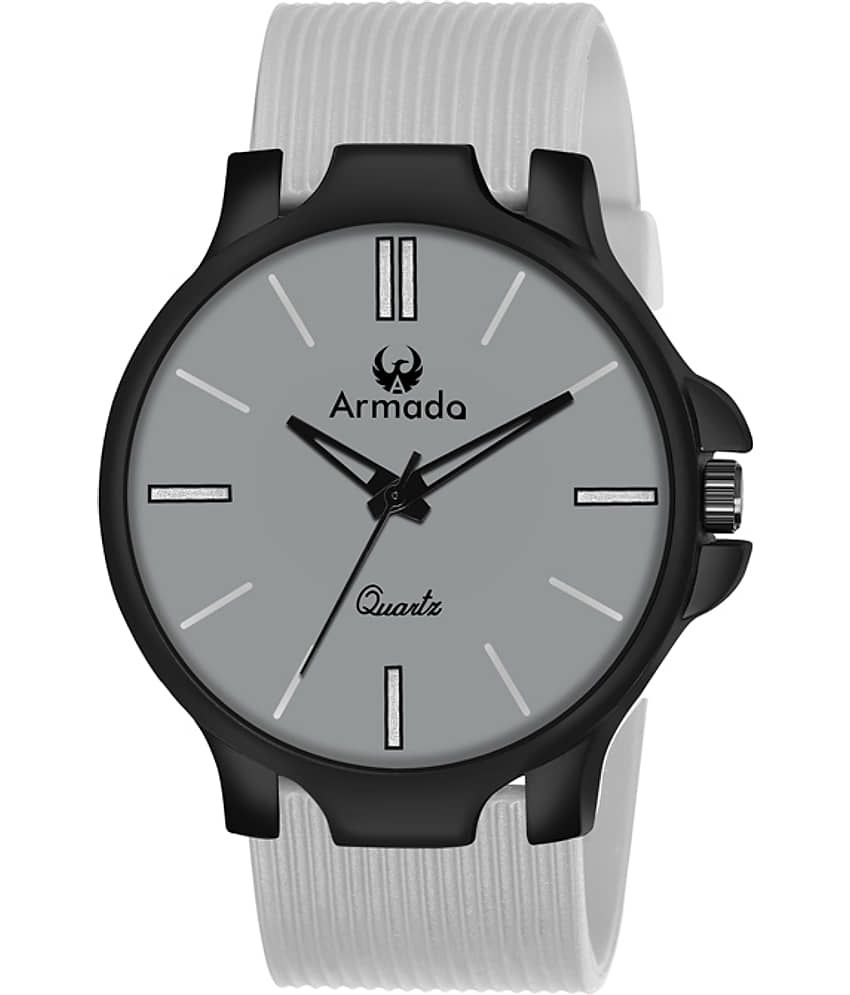 Armado Light Grey Silicon Analog Men's Watch