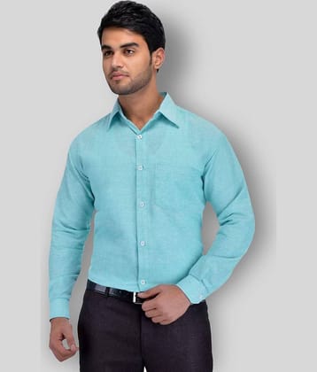 DESHBANDHU DBK - Turquoise Cotton Regular Fit Men's Formal Shirt (Pack of 1)