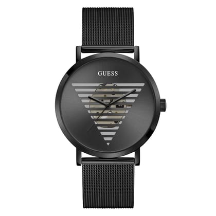 Guess Men 44 mm Black Dial Analog Watch- GW0502G2-Black