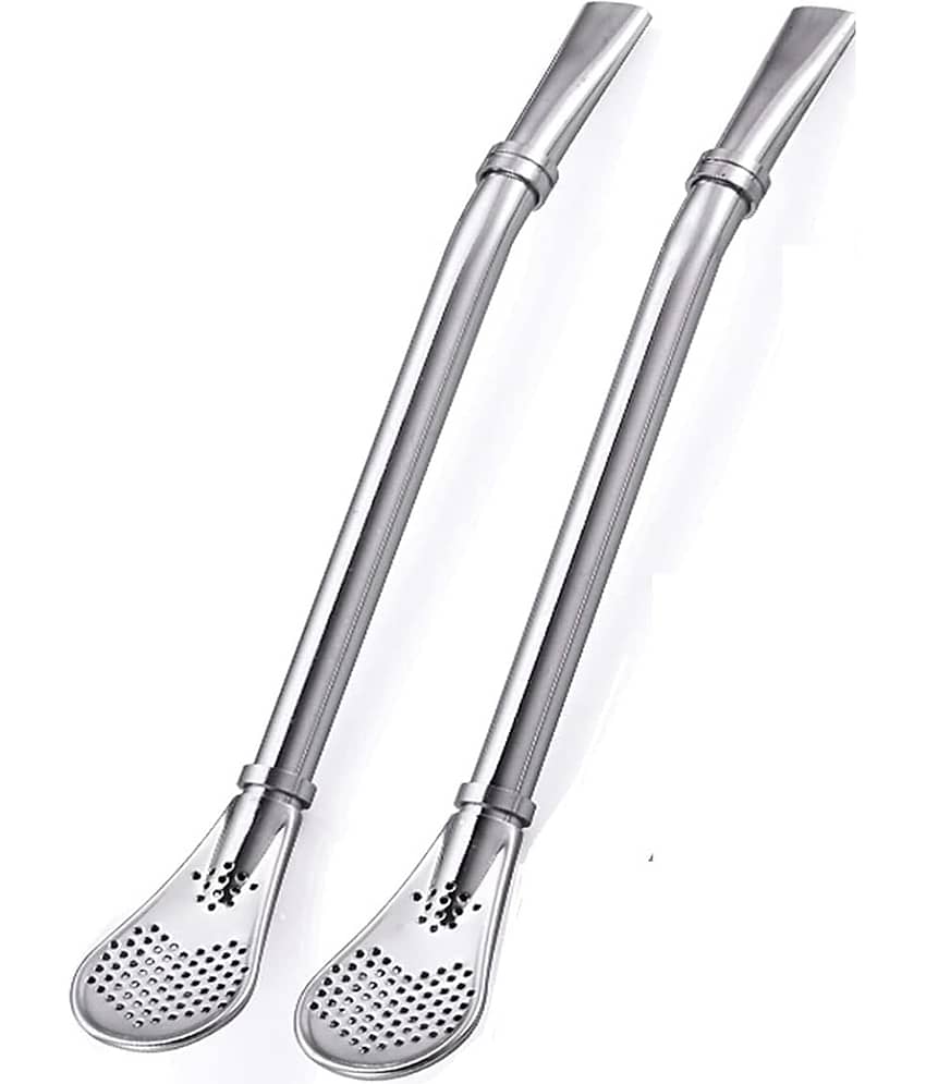 MANDEV Silver Stainless Steel 1 ( Set of 2 )