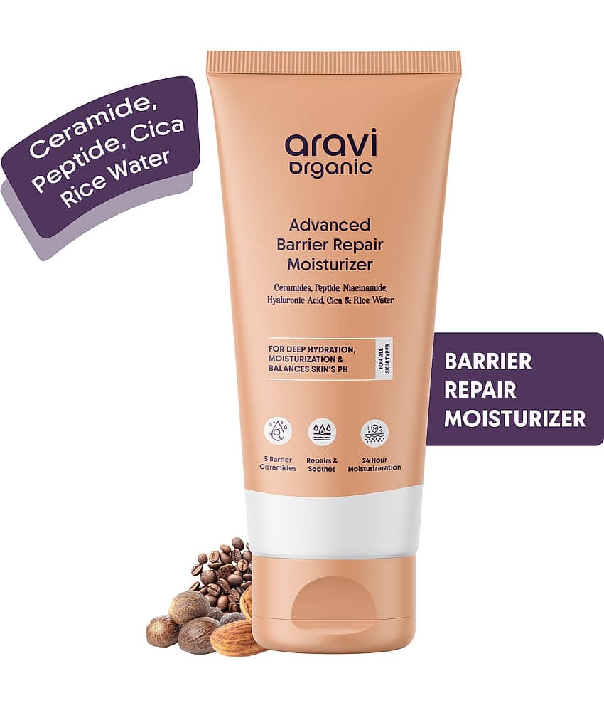 Aravi Organic Advanced Barrier Repair Moisturizer For Deep Hydration Suitable For All Skin Type, 120gm
