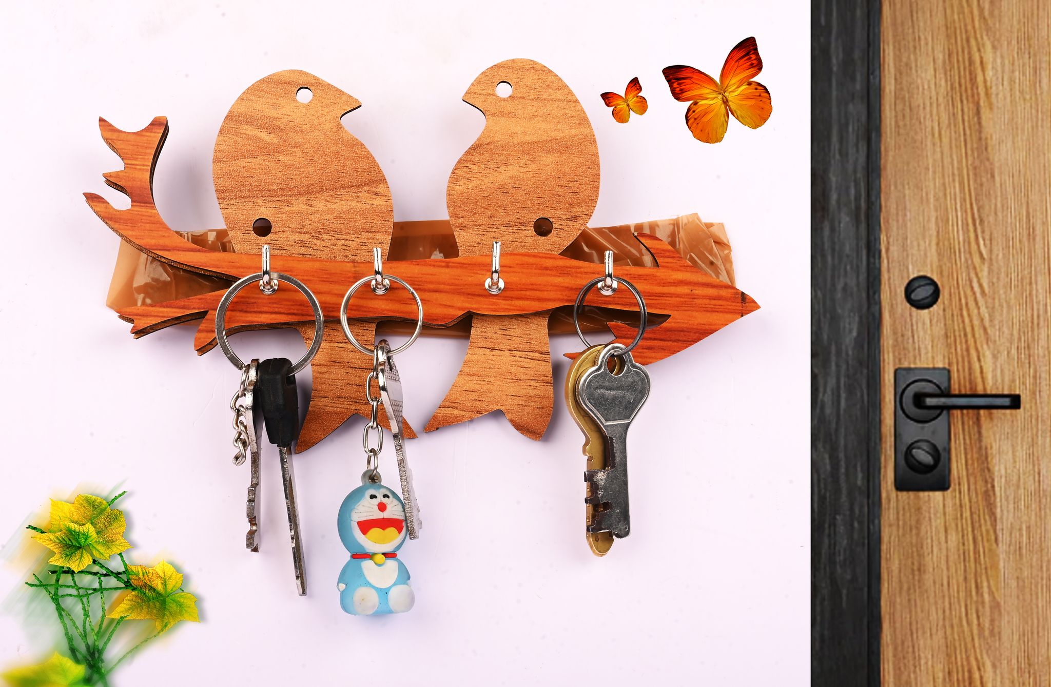 Two Birds Key Holder