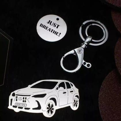 Lexus NX 2022 Keychain-Side View / Silver