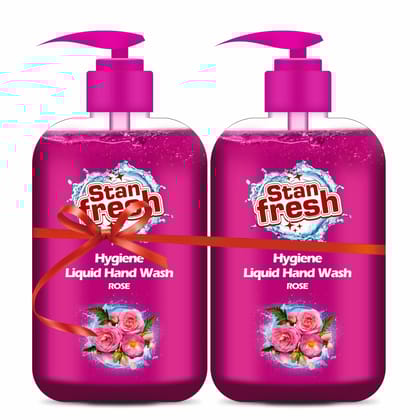 Stanfresh Hygiene Liquid Hand Wash Rose 500ml (Pack Of 2)
