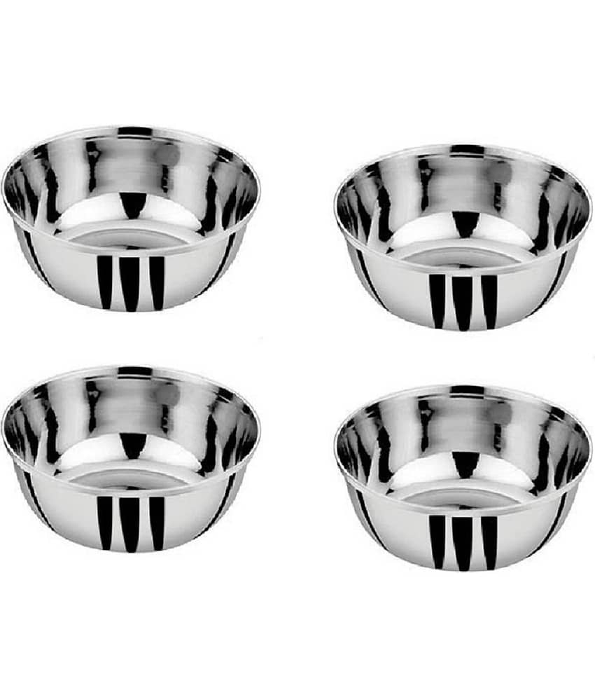 erum - sabzi bowl/katori/ Stainless Steel Serving Bowl 200 mL ( Set of 4 )