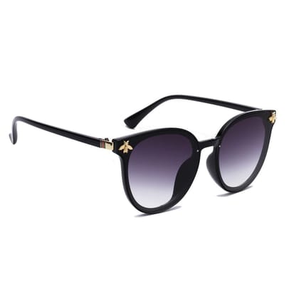 Dervin Cat Eye Women's Oversized Sunglasses (Grey)
