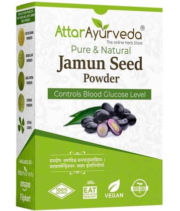 Attar Ayurveda Jamun Seed Powder For Diabetes - 250 Gram