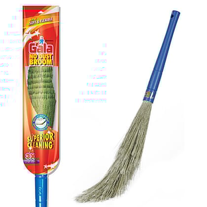 Gala No Dust Broom Stick XL For Floor Cleaning, For Home, Jhadu For Home Cleaning, Made Of Washable Fibres, 3.2 Feet, 1 pc